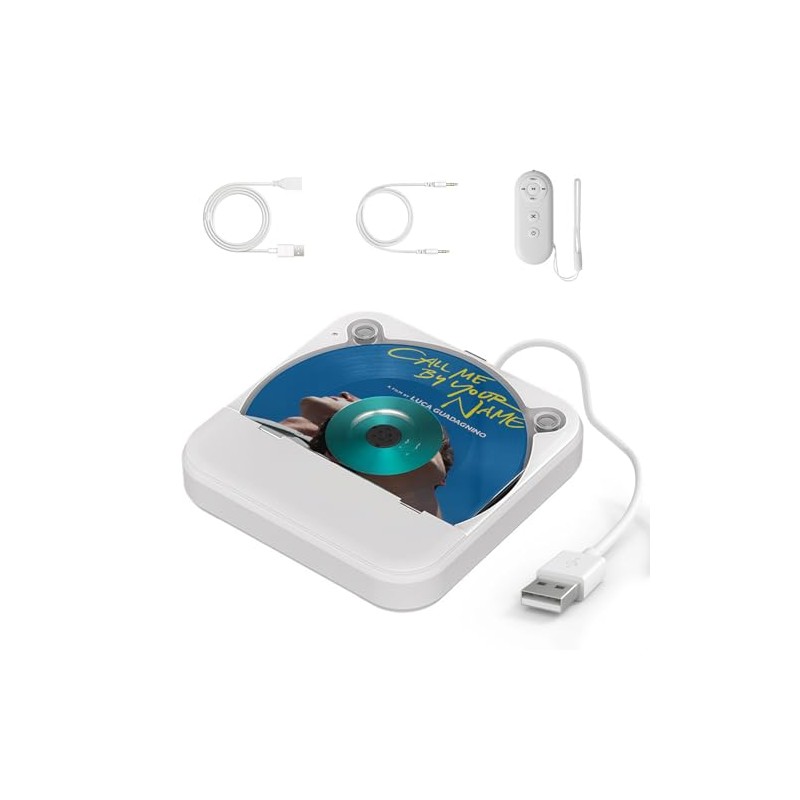 Portable CD Player for Car, External CD-Player for Car Stereo