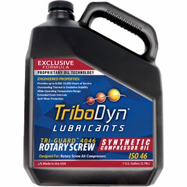 TriboDyn TriGuard 4046 ISO 46 PAO Rotary Screw Synthetic Air Compressor Oil (1 Gallon)