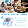 16 Packs Digital Timer Multi-Function Electronic Timers for Classroom Small
