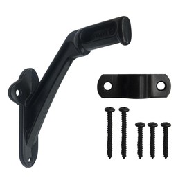 Commercial Handrail Bracket Wall Mounted Oil Rubbed Bronze Black, 3 Pack | HOWTOOL