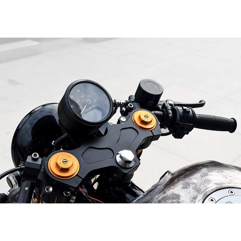 DKMOTORK 0011 Digital Gauge Motorcycle Speedometer/Tachometer/Odometer MPH KM/H Universal with