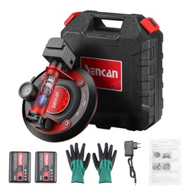 SENCAN 8" Glass Suction Cup with Metal Handle,Electric Vacuum Suction Cup Lifting Clamp,Heavy Duty Hand-held Vacuum Cup Glass Lifter with Power Grip for Glaziers,Movers,Builders,660lbs Load Capacity