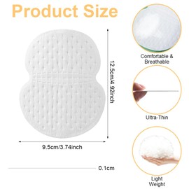 Achsel Schweißpads Achselpads Damen Herren 100 Stück Selbstklebend Achselpads Baumwolle Achsel Schweiß Pads Perfekte Passform Absorbing Unsichtbar Komfortabel Achselhöhle Schutz vor Schweißflecken