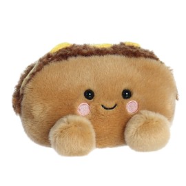 Aurora® Adorable Palm Pals™ Mike Philly Cheesesteak™ Stuffed Animal - Pocket-Sized Play - Collectable Fun - Brown 5 Inches