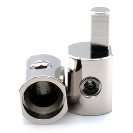 ILL Customz Pair ILL Customz Offset Power and Ground 1/0 Gauge to 4 Gauge Amp Input Reducers