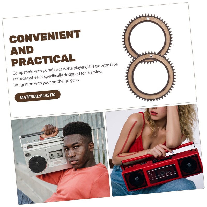 MERRYHAPY Accessories Cassette Tape Recorder Roller Cassette Deck Wheel Radio