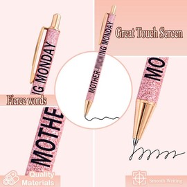 7 count Funny Daily Pens Swear Word Weekend Set, Bad Fun Comfortable Writing Ballpoint Pen(Pack of 7) - Colour: 7 PCS WEEK Pens