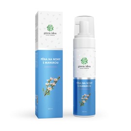 green idea - Fußschaum mit Manuka - Intensive Fußregeneration mit antiseptischen Eigenschaften - Schaum-Creme mit Urea – Für die tägliche Pflege 200 ml