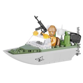 Cobi COB02154 Small Army - Shark Patrol Boat (60 Pcs) Toy, Various