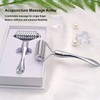 Metal Massage Roller Promote Circulation Muscle Relaxing Acupuncture Roller for