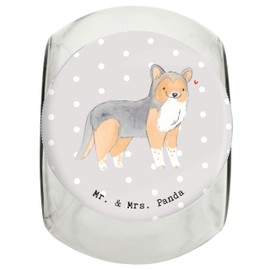 Mr. & Mrs. Panda Leckerli Glas Shetland Sheepdog Lebensretter L 870ml - Geschenk, Sheltie, Leckerli Dose, Tierfreund, Hundeleckerlies Behälter,