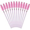 50 varitas de cristal desechables para pestañas y cejas, brocha