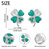 Flyow St Patricks Day Clover Earrings for Women 925 Sterling