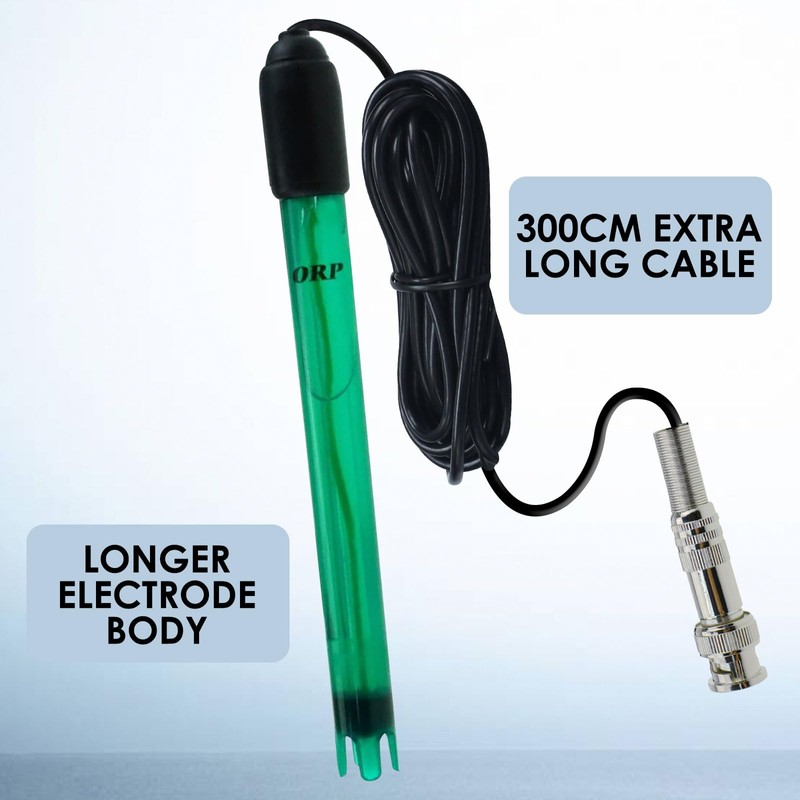 ORP Interchangeable Electrode with BNC Connector Long Cable 300cm High