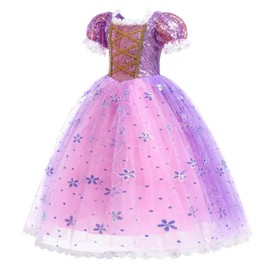 MUXIU Princess Dress, Children, Halloween, Cosplay, Princesses, Girls, Cute, Popular, One-Piece Costume, Birthday Party, Cultural Festival, Stage Costume, Concerts, Parties, Events, Performing