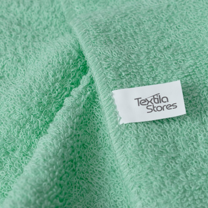 Textila Terry Wash Cloths – Pack of 10, Aqua Green12x12