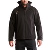 Timberland PRO Men's Powerzip Hooded Softshell Jacket, Black, Extra Large