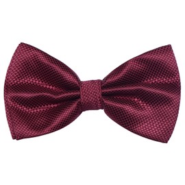 DonDon Men's Bow Tie 12 x 6 cm with Hook Fastener and Adjustable Size for Special Occasions -