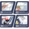 GUGUMO 8Pcs Dashcam Windshield Sticker, Electrostatic Stickers for Dash Cam,