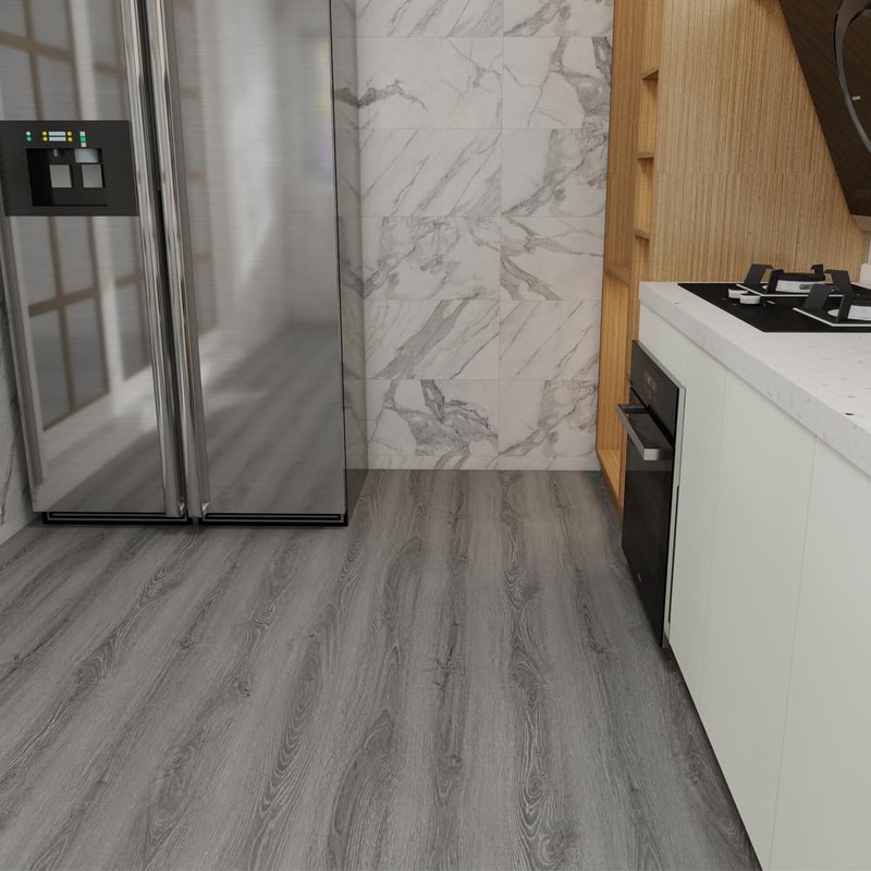 auxua Wood Grain Peel and Stick Floor Tiles – 11.8”