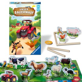 Ravensburger 22408 Our Farm, Board Game for Children from 3 Years, Dice and Collecting Game for 2-4 Players