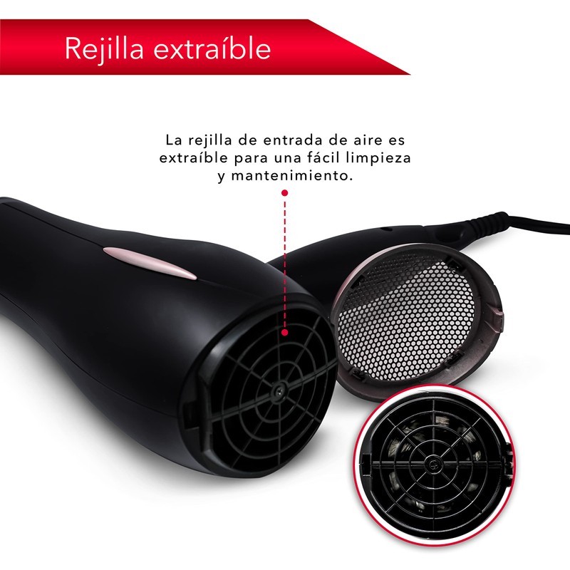 RCA Secadora de Cabello con Boquilla Desmontable RC-P15