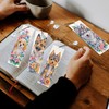 4 Pieces Diamond Art Painting Bookmarks for Adults 5D Floral