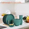 Wrova Wheat straw plates and bowls set of 16 -