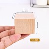 Small Wooden Cubes, 105 Pcs 20mm/0.78 Inch Wooden Blocks for