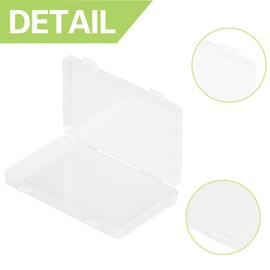 QoTang 10 PCS Paper Money Storage Case, Plastic Dollar Bill Storage Box, Clear Currency Collection Box Cash Case Money Saving Organizer with Lid