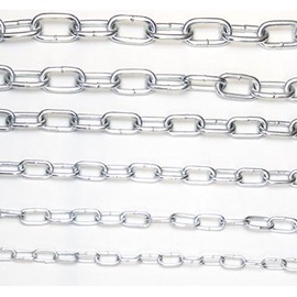 Ali's DIY Strong BZP Bright Zinc Plated Heavy Duty Steel Chain 6MM - 1 Metre Custom Cut Length
