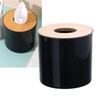 2PCS Roll Tissue Box Holder with Lid, Decorative Round Paper