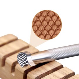 Leather Craft Stamping Tool,Dragon Scale Pattern Leather Craft Stamping Tool with 304 Stainless Steel #803