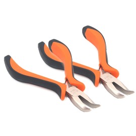 Mini Electronic Pliers 5 Inch Bent Chain Nose Pliers Wire Bending Wrapping Repair Tool for Jewelry Making