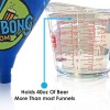 BeerBong.com Large Beer Bong Funnel | Black Valve (3’ Long)