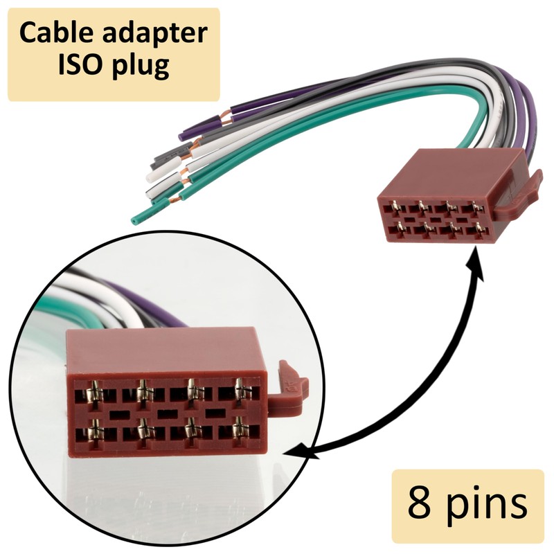 AERZETIX - C10869 - ISO plug for car radio -