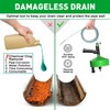 BACOENG 33Ft Drain Auger, Heavy Duty Plumbing Snake with Drill