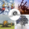 4 Pcs Pillow Block Bearing 15mm Flange Bore Bearing Pillow