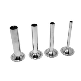 #8 Stainless Steel Sausage Stuffing Tubes for Meat Grinder (Set of 4)
