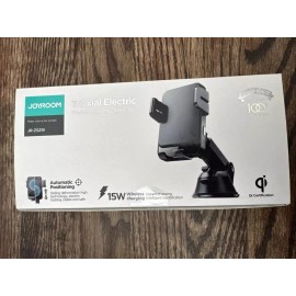 JOYROOM JR-ZS219 Black Triaxial Electric Wireless Charging Phone Holder. New