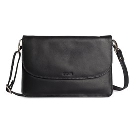 Real Leather Crossbody Bag for Women – Slim Handbag & Clutch with Detachable Strap | Fits Phone, Makeup & Travel Essentials | RFID Protected | SADDLER