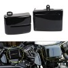 Unbranded Gloss Black Battery Cover Left Right Side For Harley