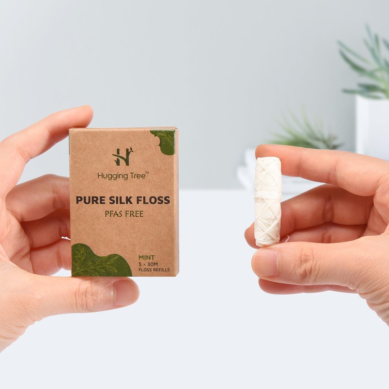 Natural Silk Dental Floss Refills | PFAS Free Dental Floss