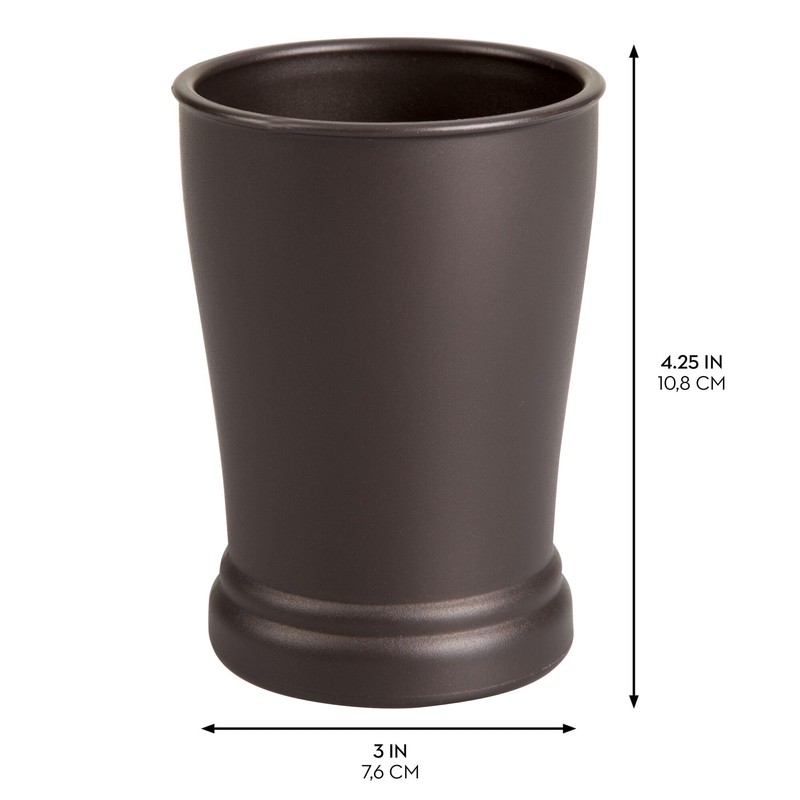 iDesign Plastic Bathroom Tumbler for Countertop or Vanity Storage -