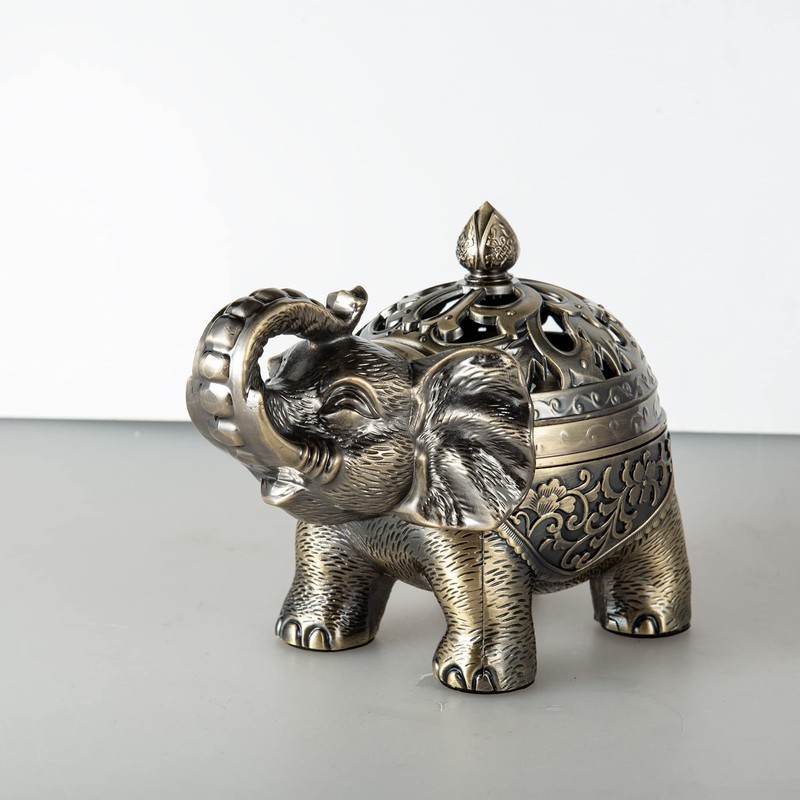 Feyarl Incense Burner Incense Burner Incense Holder Alloy Interior Figurine