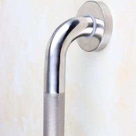 IMPEU 12-inch Grab Bar, Great for Towel Bar, Bathroom Shower Saftey Bar, Door Handle, Anti-Slip Design, Brushed Nickel finishes