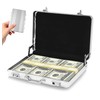 WINKIO Aluminium Money Case with Snap Closure Cheque Gift for