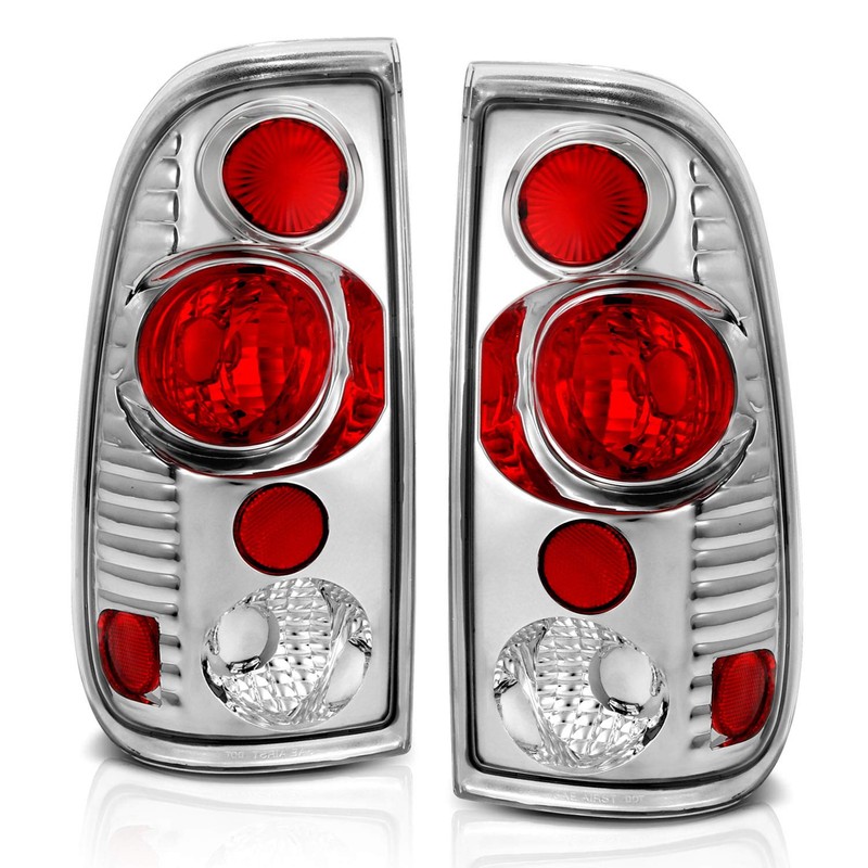 AmeriLite Chrome Euro Tail Lights for Ford F-Series - Passenger
