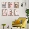 6Pcs 30x21cm Cute Cartoon Animal Pattern Canvas Painting Wall Art