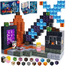 Goody King Magnetic Building Blocks - 150 Pcs Magnetic Building Blocks Toys Set, Magnet Classroom Essential Toddler Toy for Boys and Girls Christmas Birthday Gifts Ages 3-4, 4-5 6-8